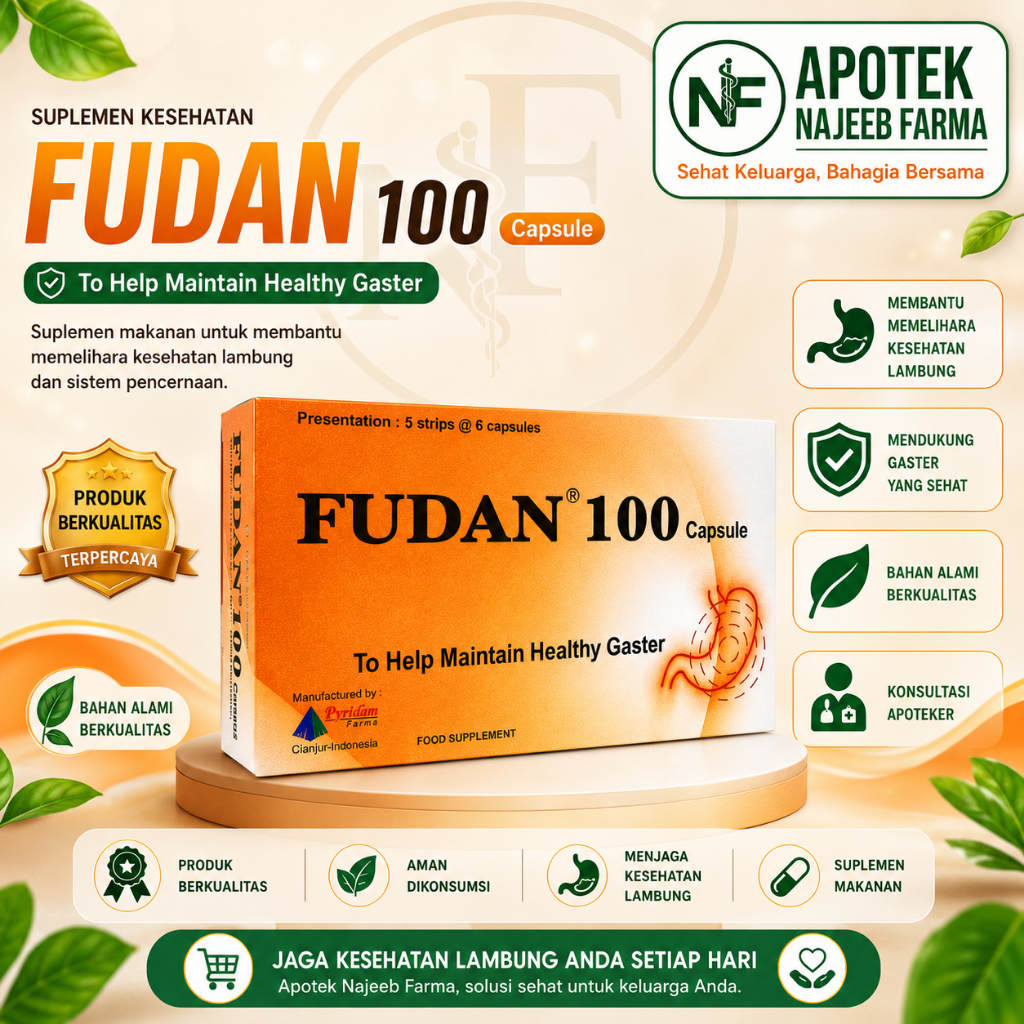 FUDAN 100 MG BOX 30 KAPSUL