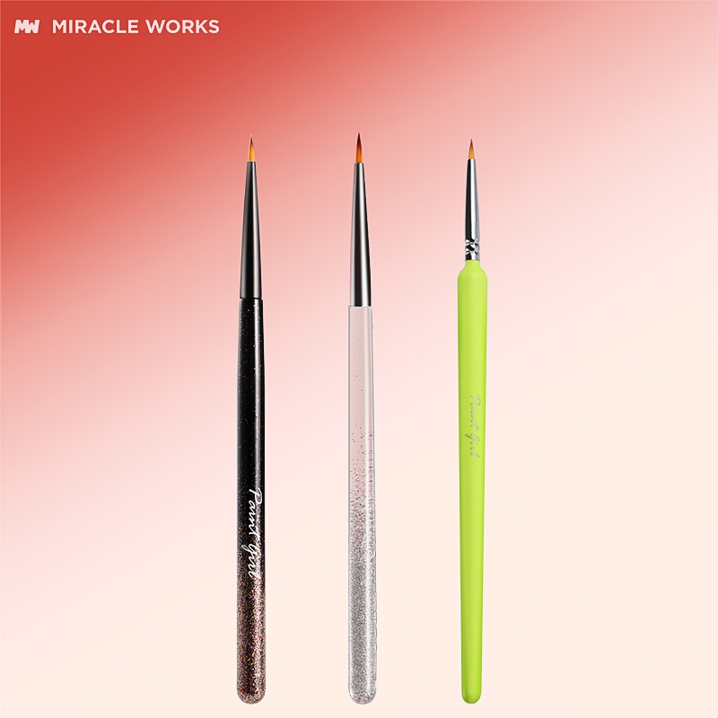 MW Kuas Lukis Set ARTIS BRUSHES Kuas Lukis Cat Air Paint Brush Nilon Ujung Pointed dan Flat / Kuas K