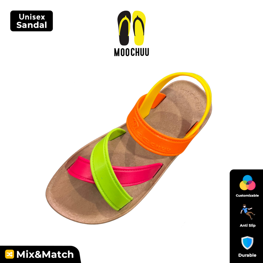 Moo Chuu Sandal Custom MC06 – Pilih Warna Tapak & Tali Sendiri