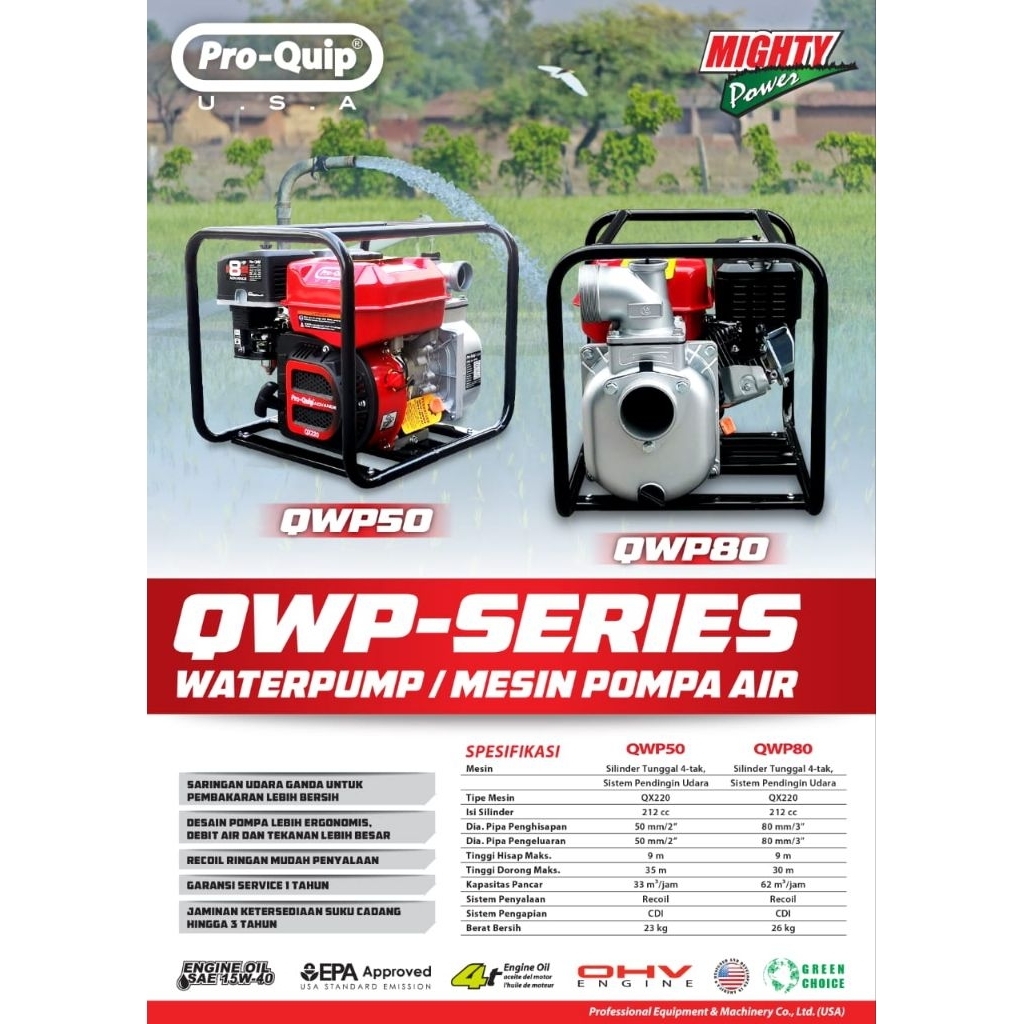 Pompa Air Alkon Pro Quip 3n 8hp / Pompa Irigasi Sawah Pro quip 3n 8hp