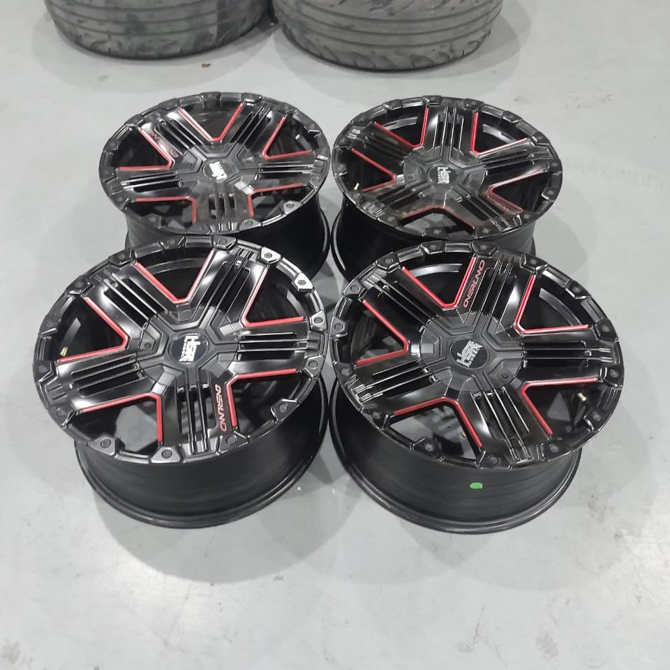 Velg bekas hsr overland ring 18 baut 5x108 dan 5x114 velg mulus