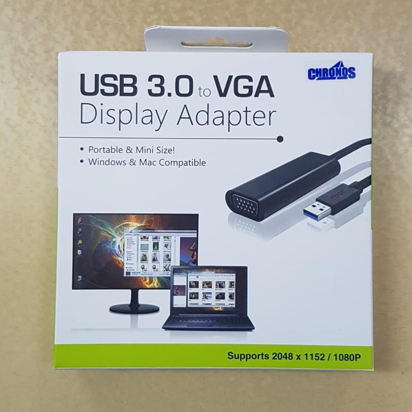 USB 3.0 to VGA -HDMI Display Adapter Chronos