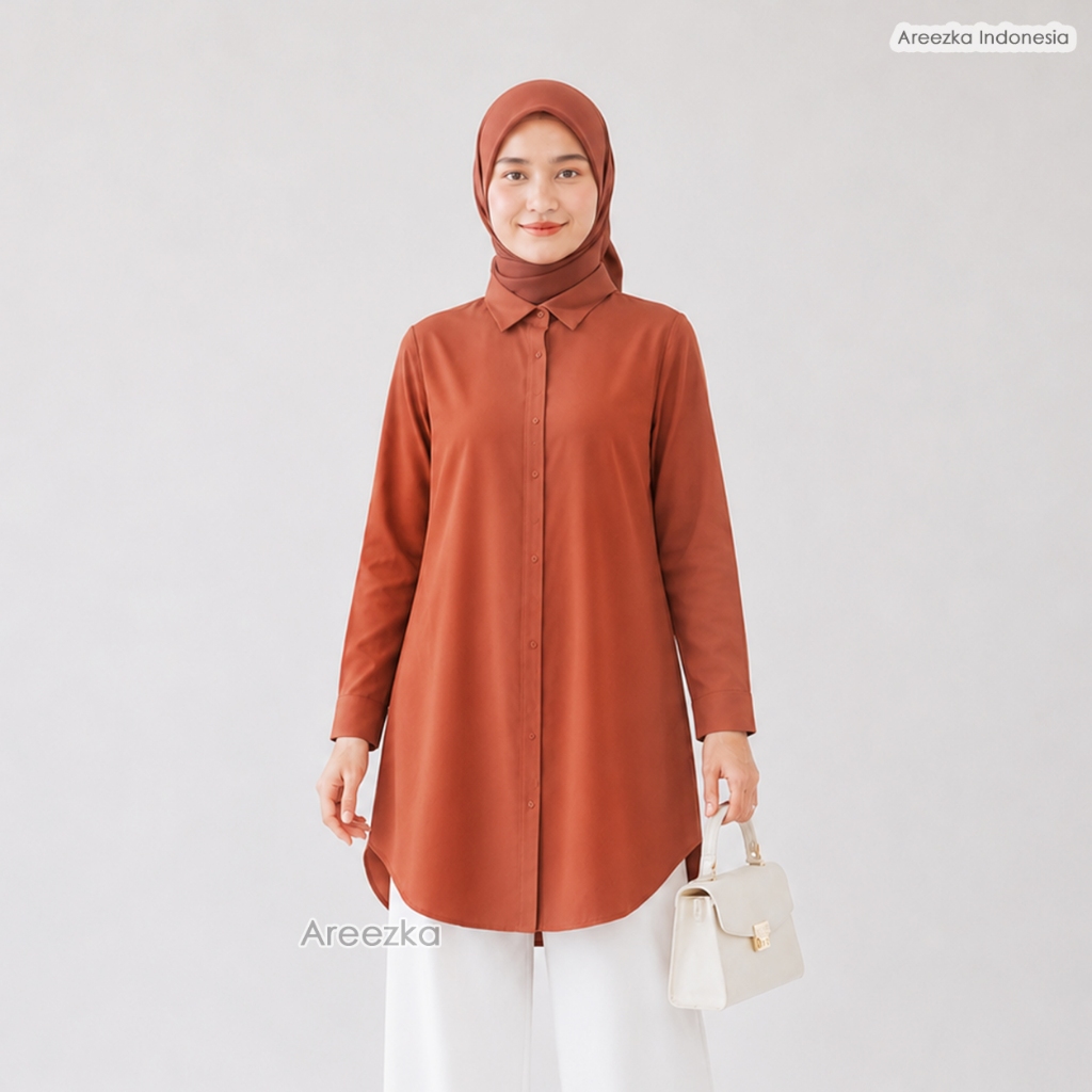 TERBARU NEW DEALS Areta Tunik JUMBO Baju Tunik Jumbo Polos Bahan Rayon Premium Viscose Ukuran Besar