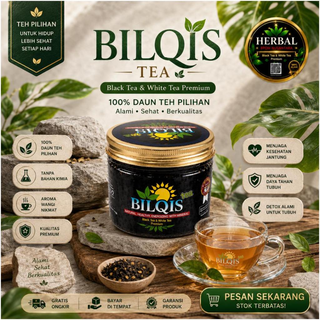 Teh Hitam Bilqis Tea - Teh Hitam & Putih BILQIS TEA Original Produk Bisa COD