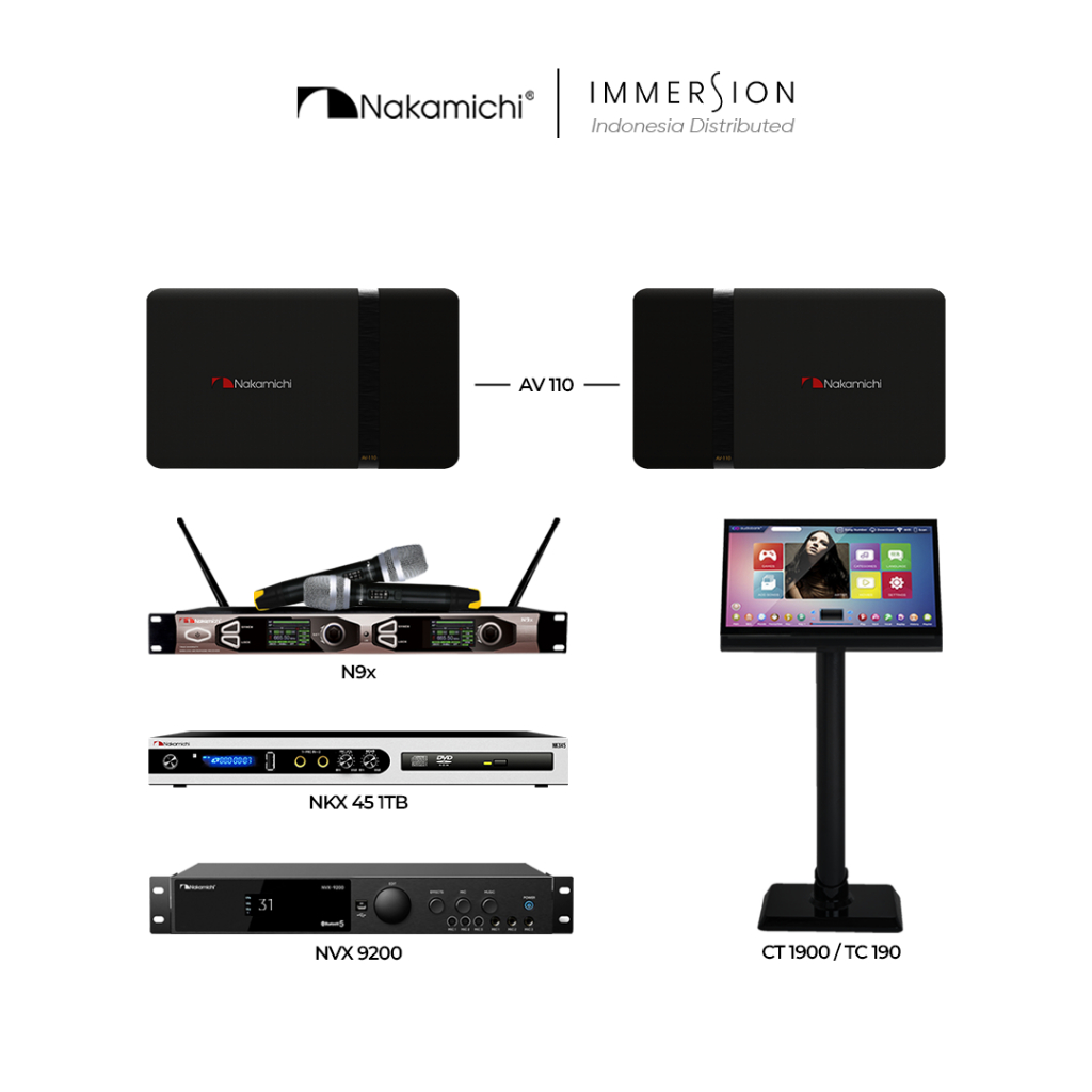 Nakamichi Paket Karaoke Rumahan Simple Set