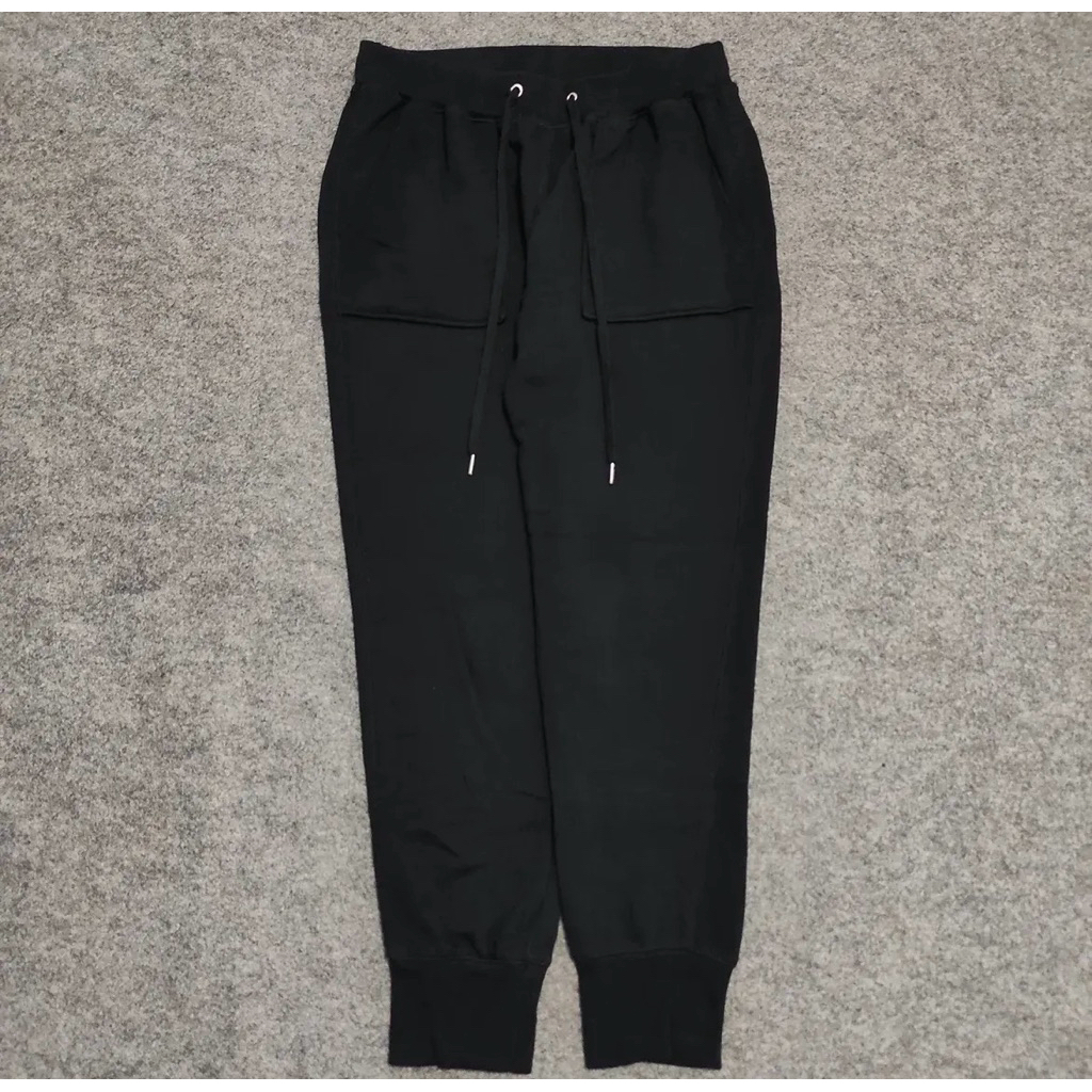 GU Uniqlo Fatigue Black Jogger Pants