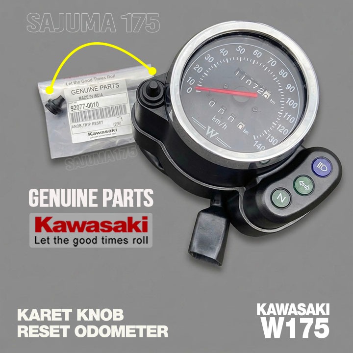 Karet Knob Tombol Reset Trip Odometer W175 Original Kawasaki