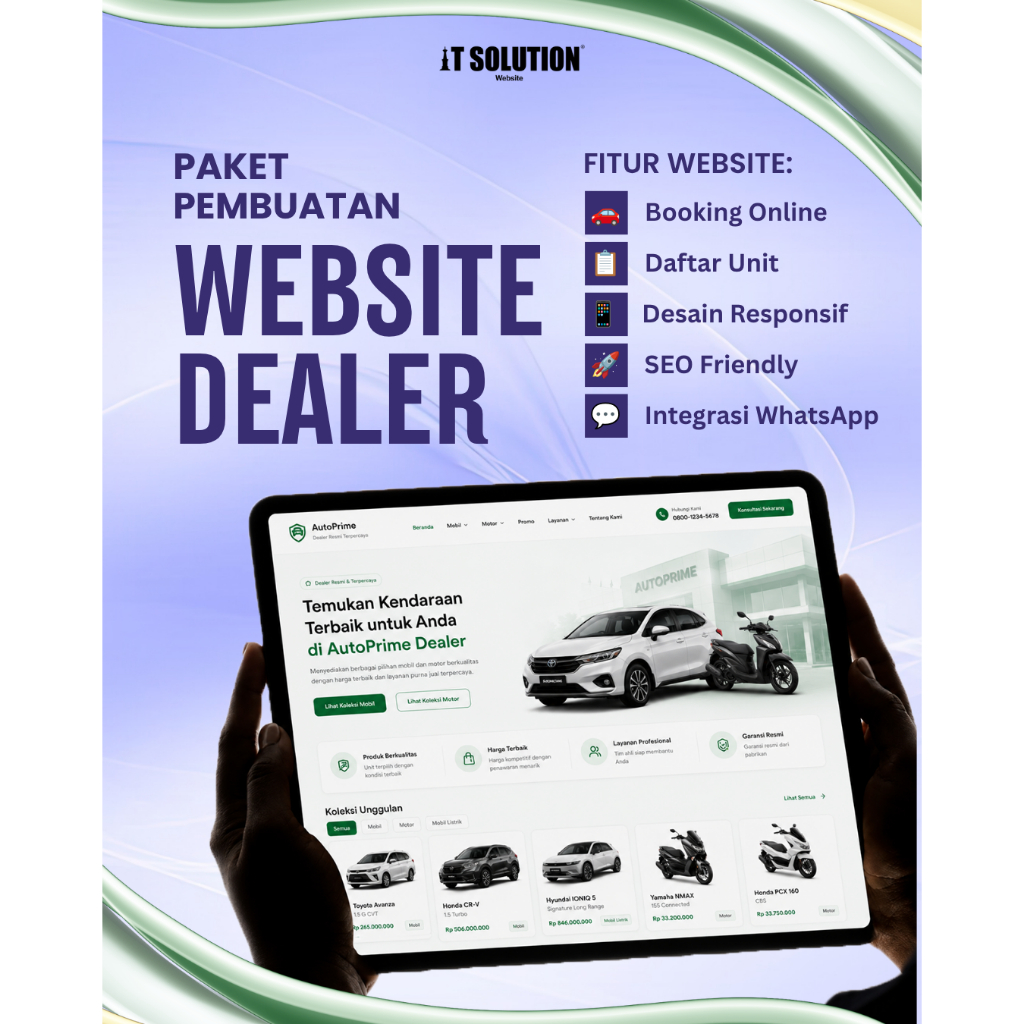 Paket Pembuatan Website Dealer Profesional | Website Dealer Mobil & Motor untuk Meningkatkan Penjual