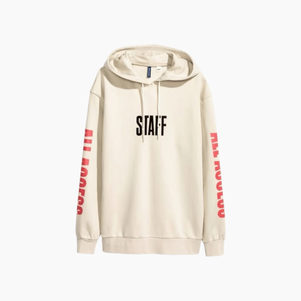 Hoodie HM Staff Cream