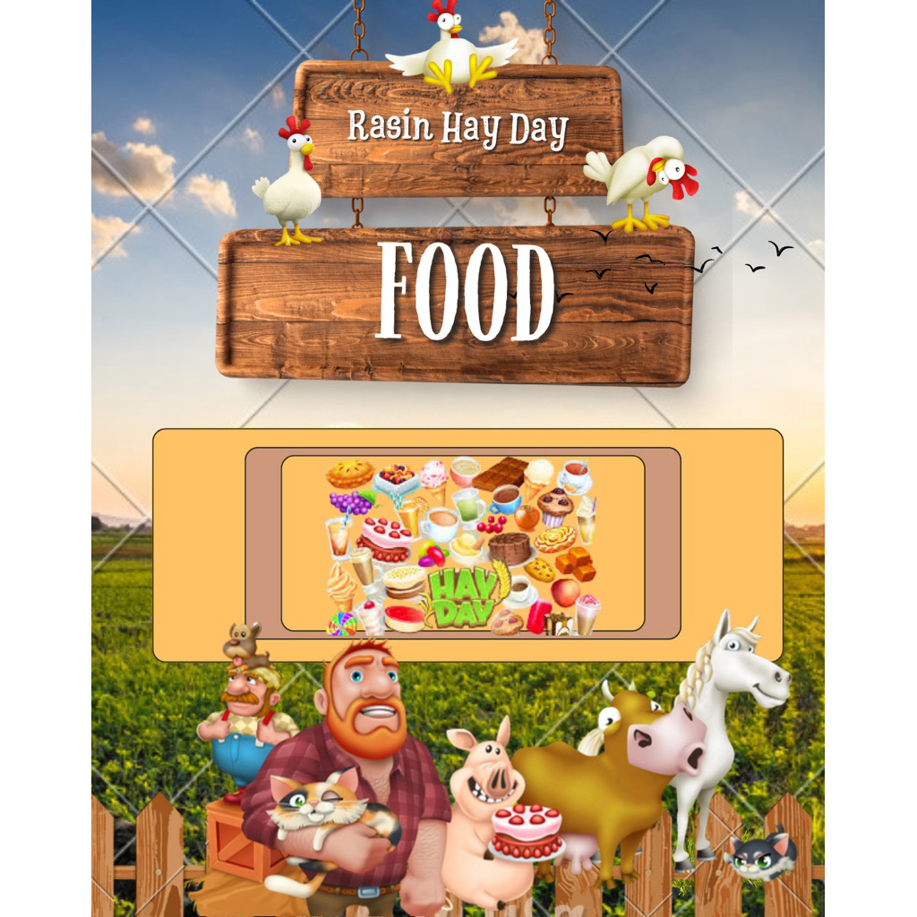 100 PCS FOOD BEBAS PILIH HAY DAY