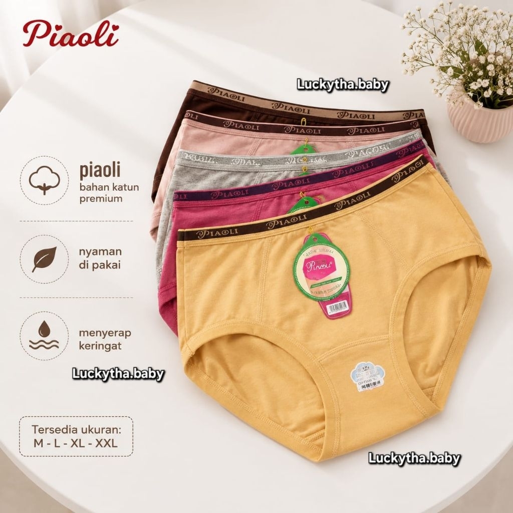 PIAOLI 6pcs- women's panties piaoli COTTON art;2077 / CD women's piaoli/ CD piaoli 2077 cotton soft
