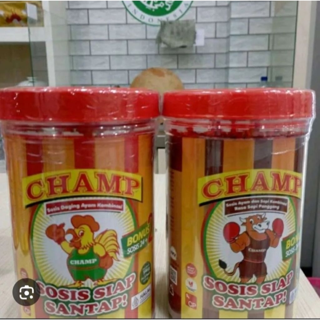 Sosis Champ 1 Toples Isi 26 Pcs Rasa Ayam, Sapi, dan Otak-otak Siap Makan Harga Murah