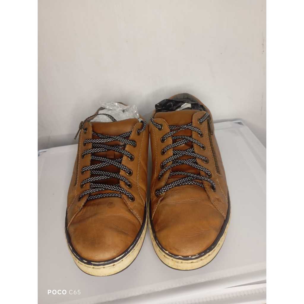 Rieker Leather Brown Size 43