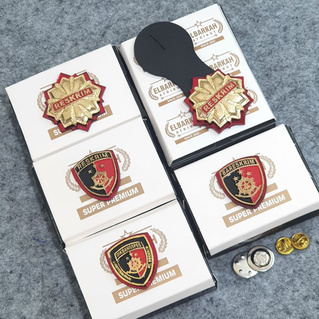 ATRIBUT POLRI RESKRIM/RODA RESKRIM/DIKBANGSPES FT RESKRIM/PIN RESKRIM/PIN BARESKRIM/RODA RESKRIM GAN