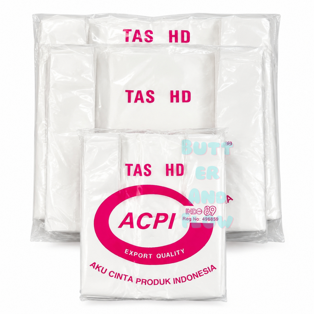 Kantong Plastik Kresek ACPI 15 24 28 / Keresek Plastik HD Putih Susu