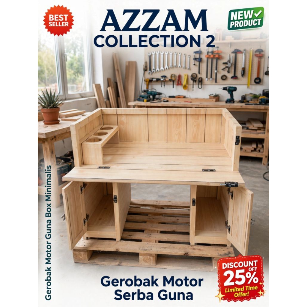 gerobak motor serba guna jualan cilor/maklor dll..