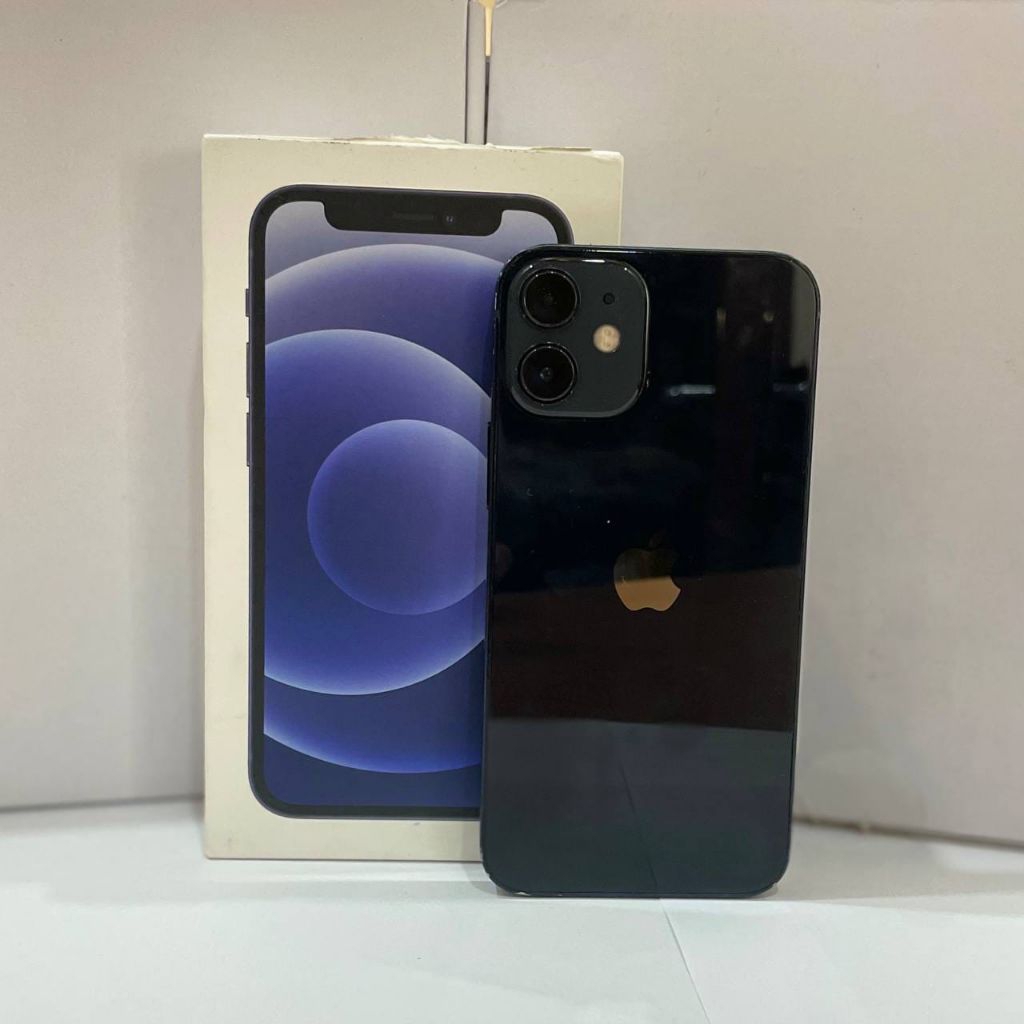Apple Iphone 12 Mini Black 128 PA/A ex iBox - BH 70%|lecet wajar |Unit + Dus |