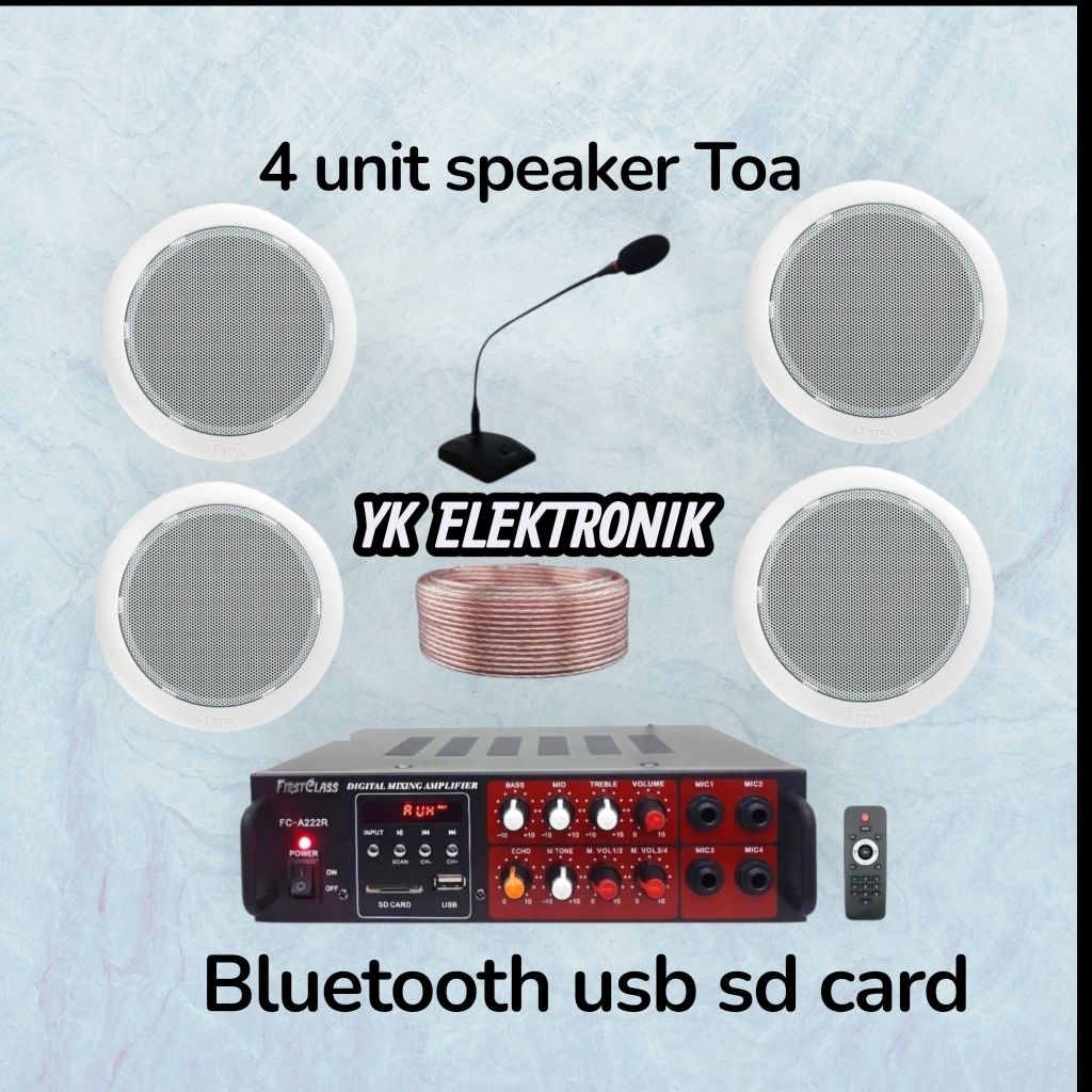 paket speaker ceiling toa 4 unit speaker plafon toa original