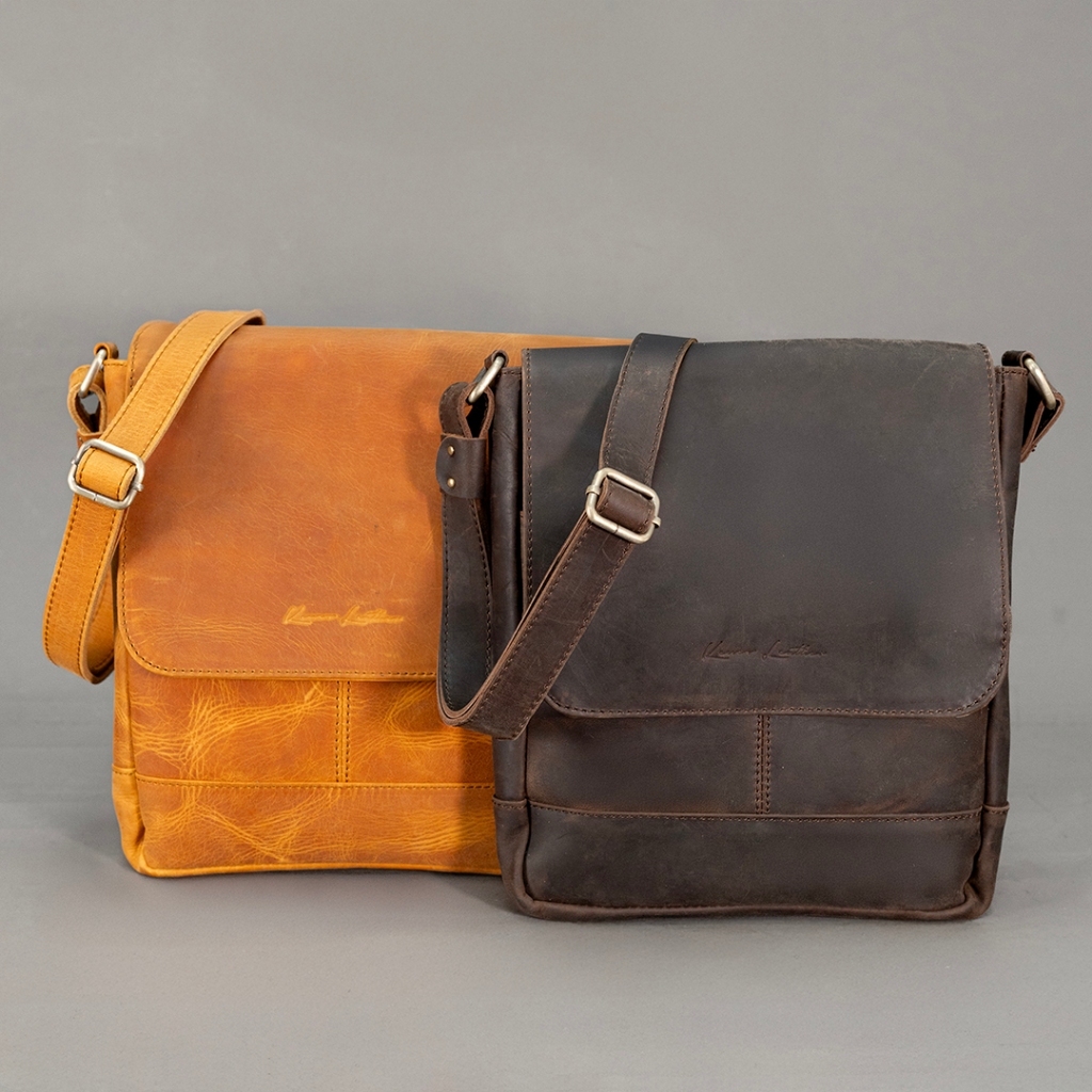 Tas Selempang Pria Kulit Asli RUSSELL - Kenes Leather