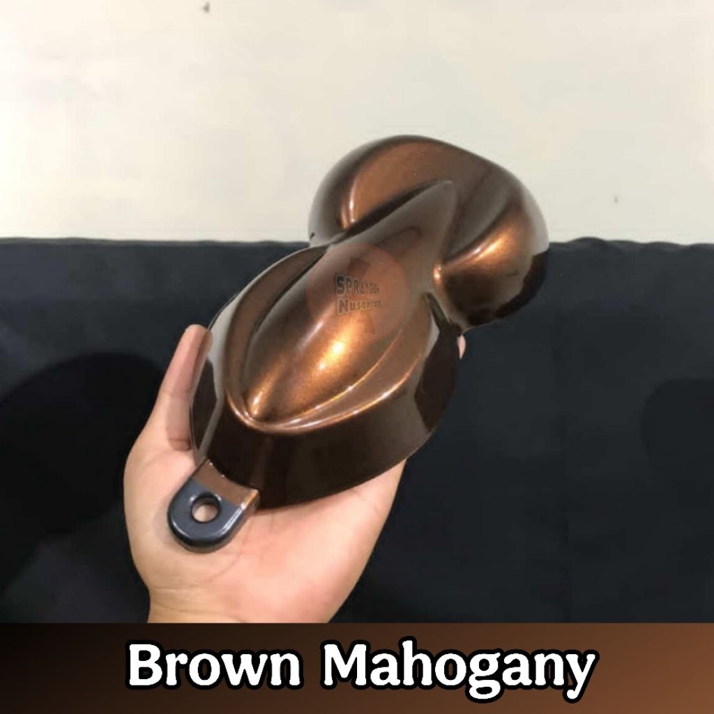 Cat PU Brown Mahogany - Cat PU Coklat Metalik Glossy - Cat Motor/Mobil