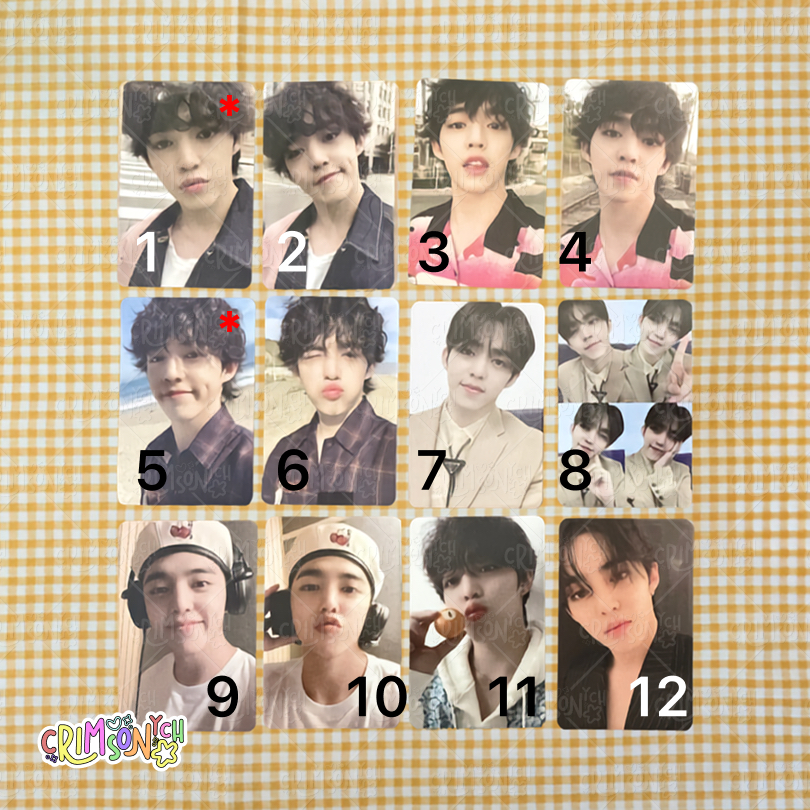 (BACA DESC) PC/Photocard Scoups Seungcheol Henggarae Hana Dul Set Net Grid Semicolon Your Choice Sev