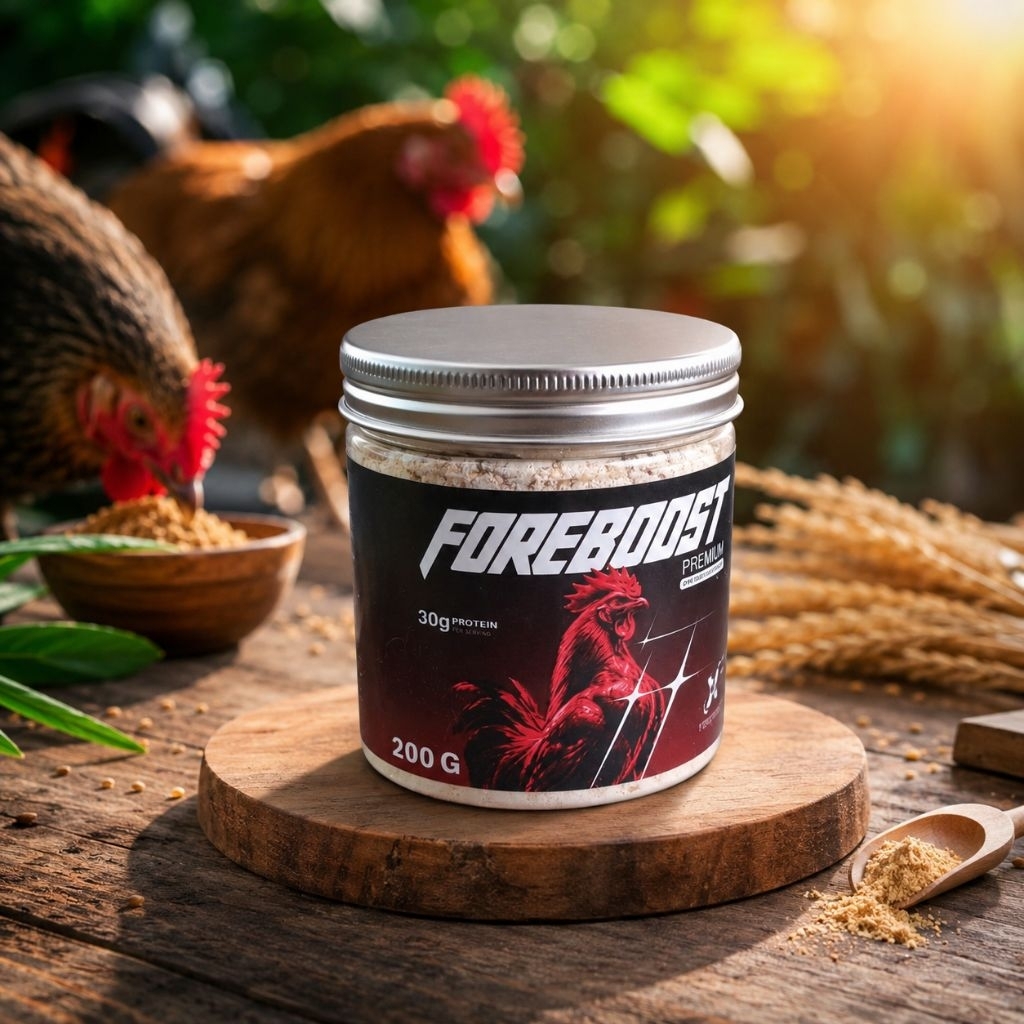 FOREBOOST PREMIX Vitamin Pertumbuhan Ayam Aduan Premix Ayam Penggemuk & Penambah Otot Vitamin Pakan 