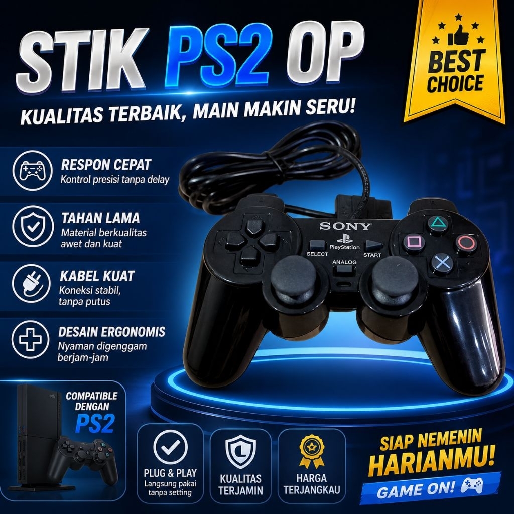 Stik ps2 original pabrik
