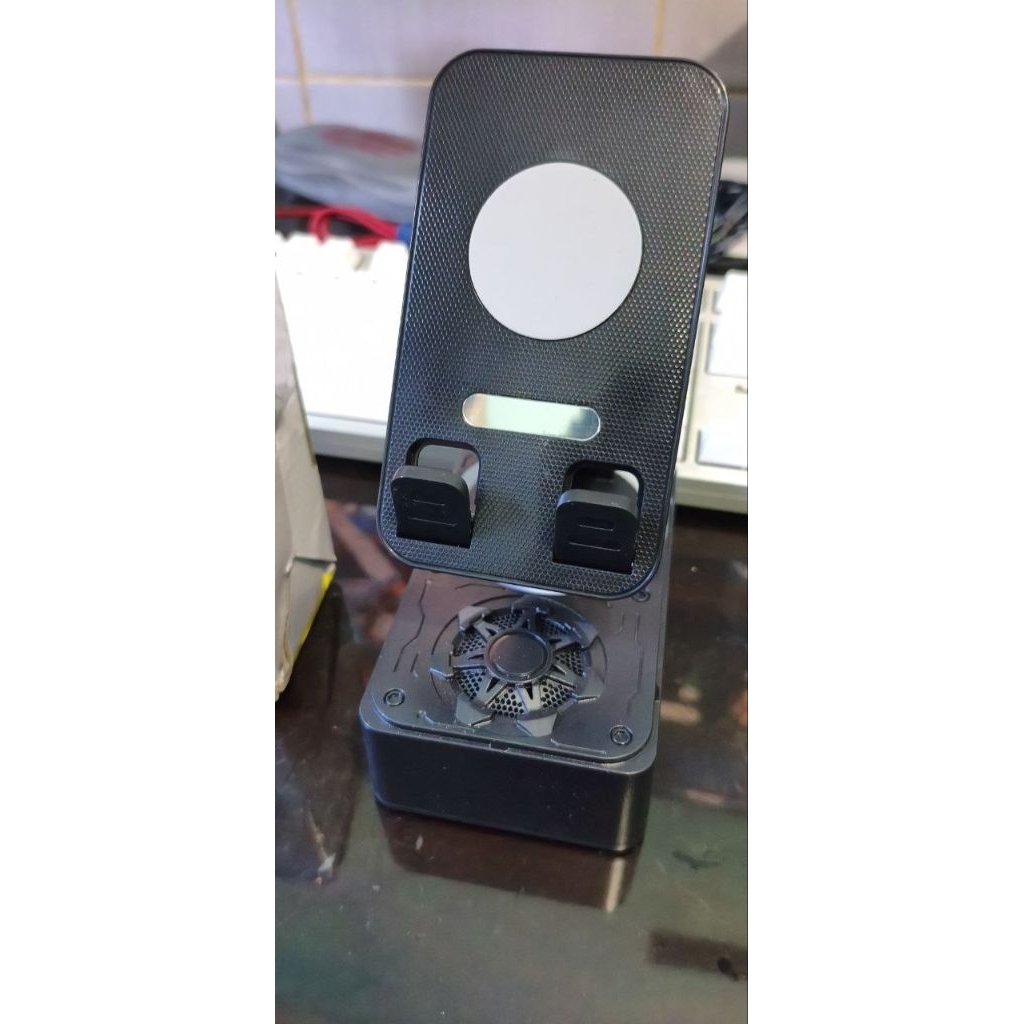 Stand holder hp + bluetooth speaker dan mic