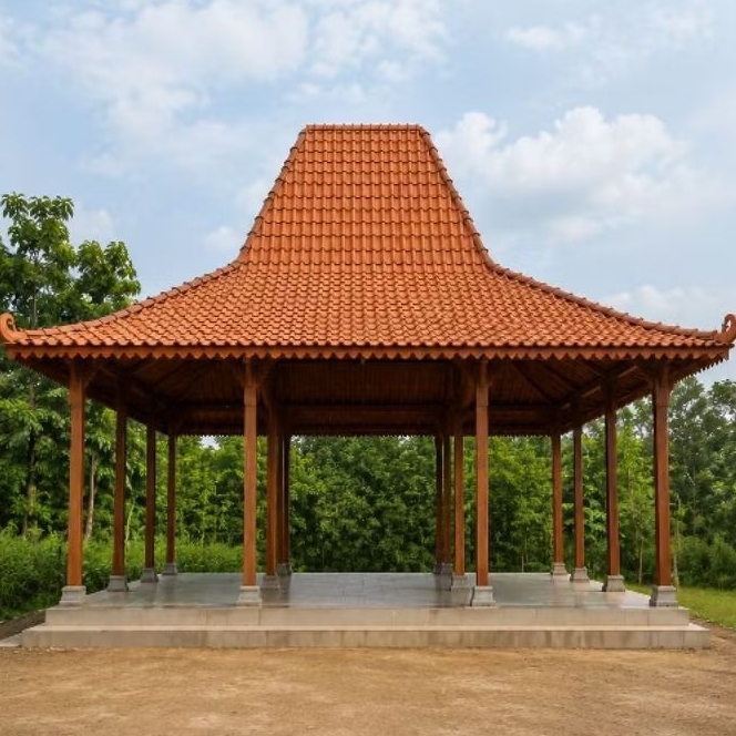 Pendopo Joglo Kayu Jati Rumah Joglo Gazebo Joglo Jepara Konstruksi Kayu Jati Premium