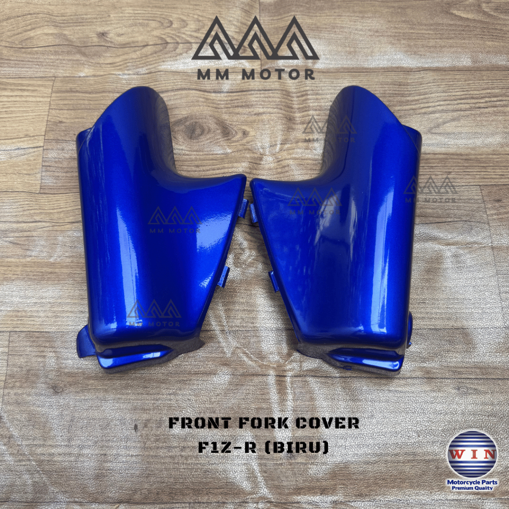 ORI WIN Cover Tutup Shock Front Fork Cover Yamaha FIZ R FIZR Vega R Lama 2004 2005 Biru Desain Presi