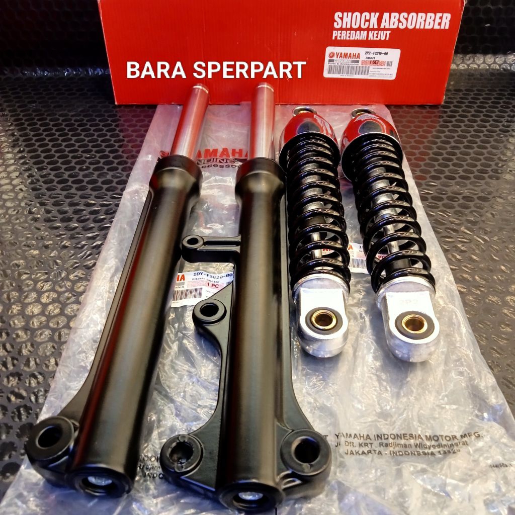 As Shock Depan Tabung + Shockbreaker Belakang Yamaha Jupiter Z New Jupiter Z Robot / Jupiter Z1.