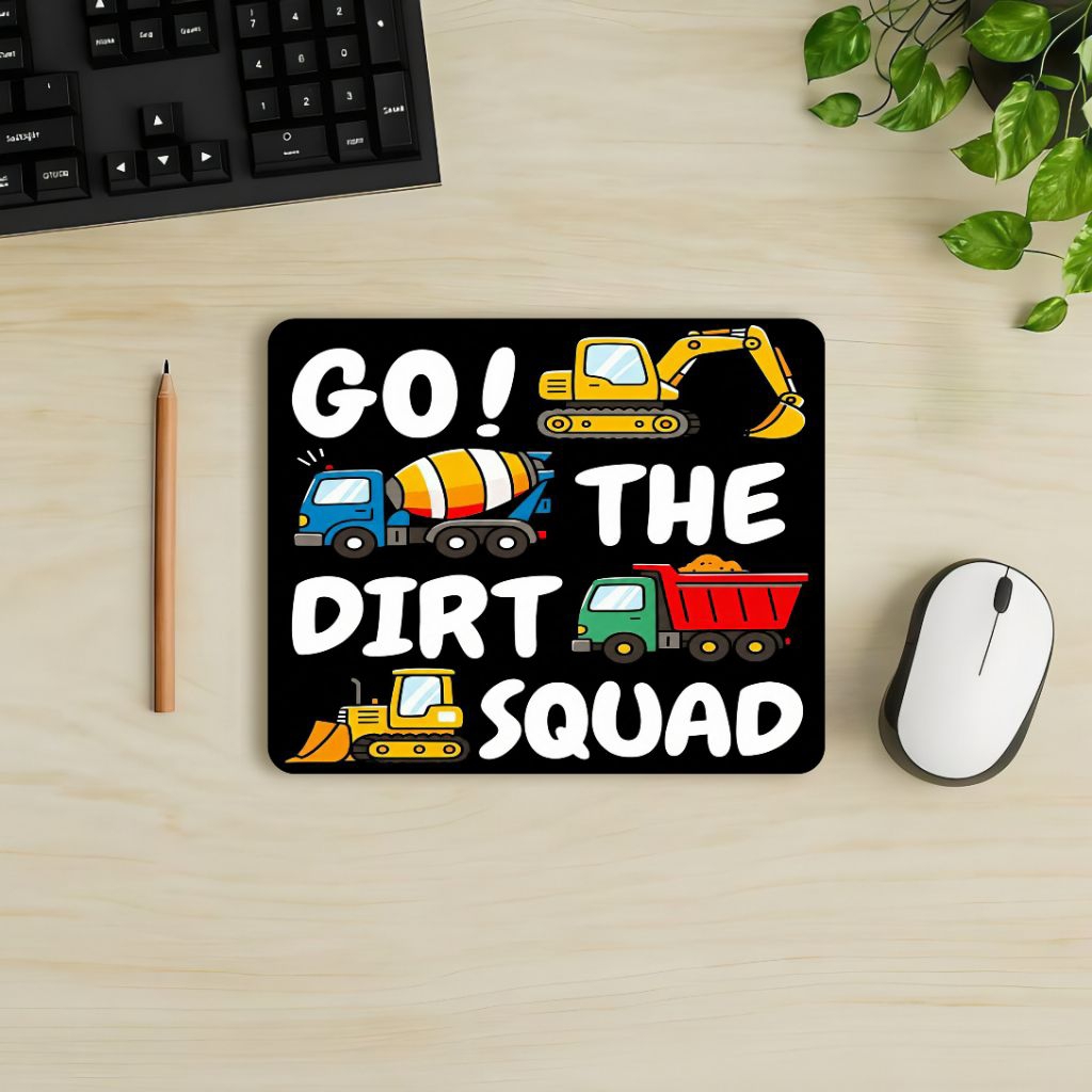 MS202 MOUSE PAD UNIK LUCU DESAIN KENDARAAN KONSTRUKSI - ALAS MOUSE KOMPUTER LAPTOP - MOUSEPAD 22 x 1