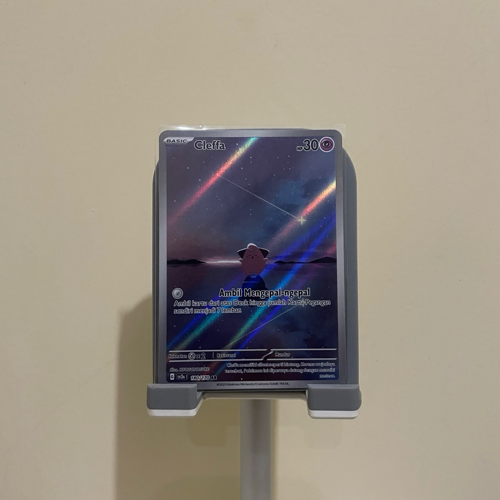 Pokemon TCG Indonesia | Cleffa AR SV3s 180/170 | Kilau Hitam