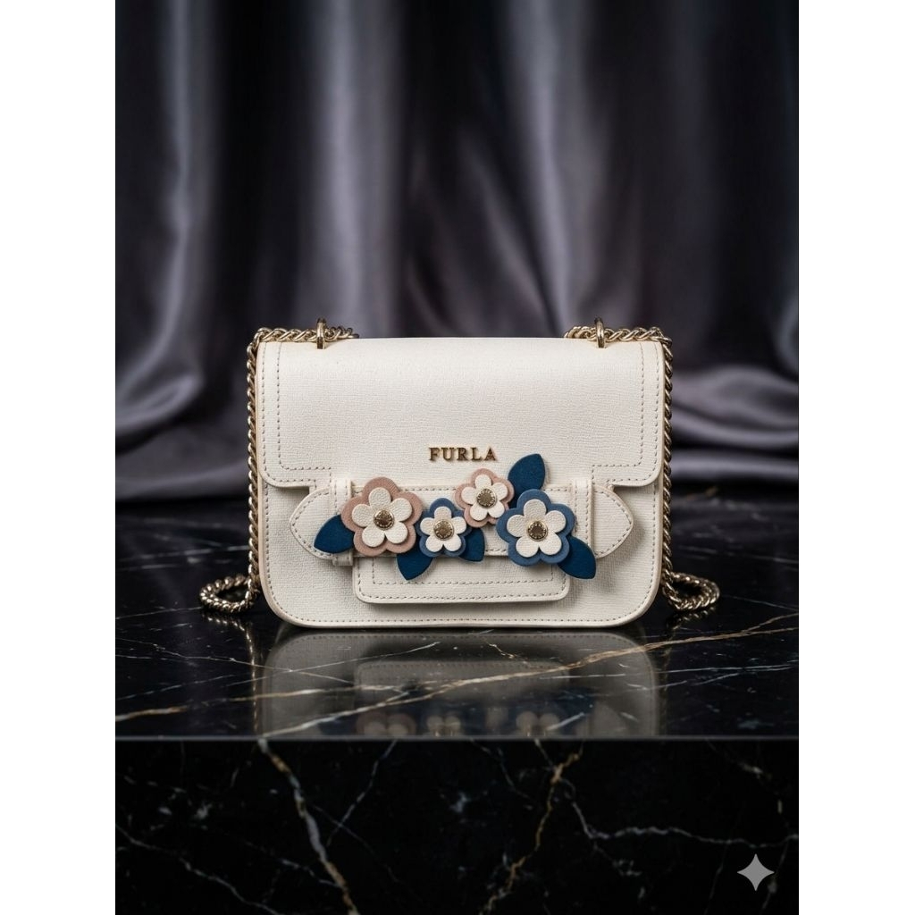 Tas selempang furla flower original
