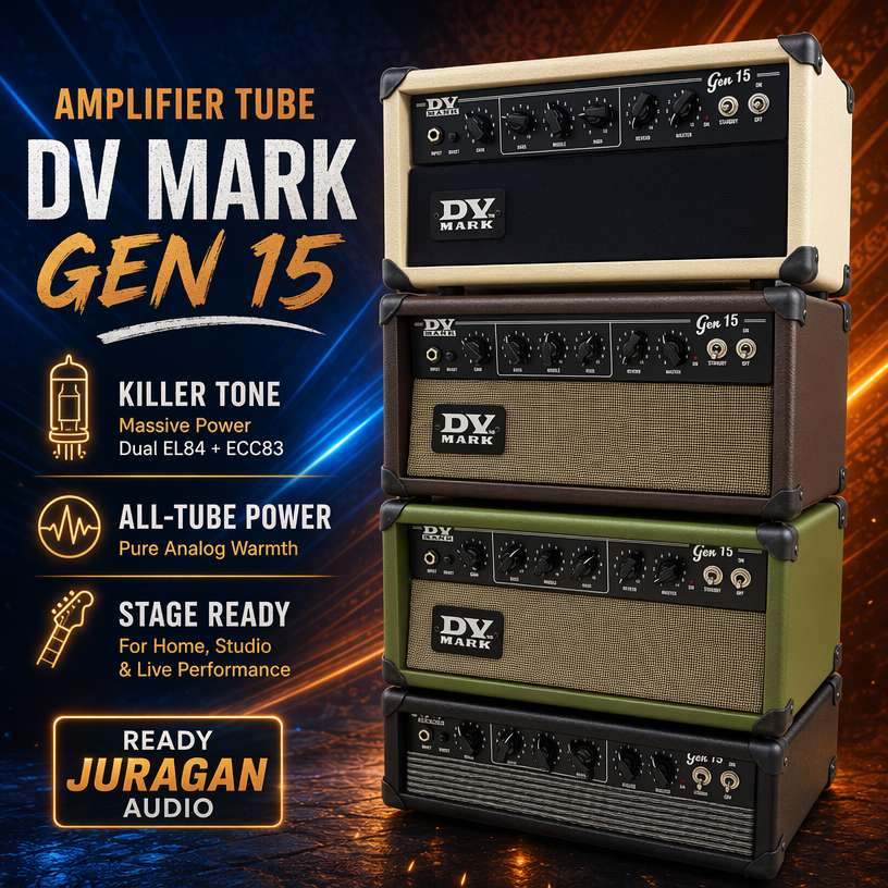 Amplifier tabung tube Gitar DV MARK Gen 15 Head Cabinet Ori Ready