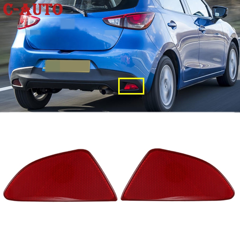 NEW Left Right Car Rear Bumper Taillight bumper reflector Brake light rear brake lamp For Mazda 2 De
