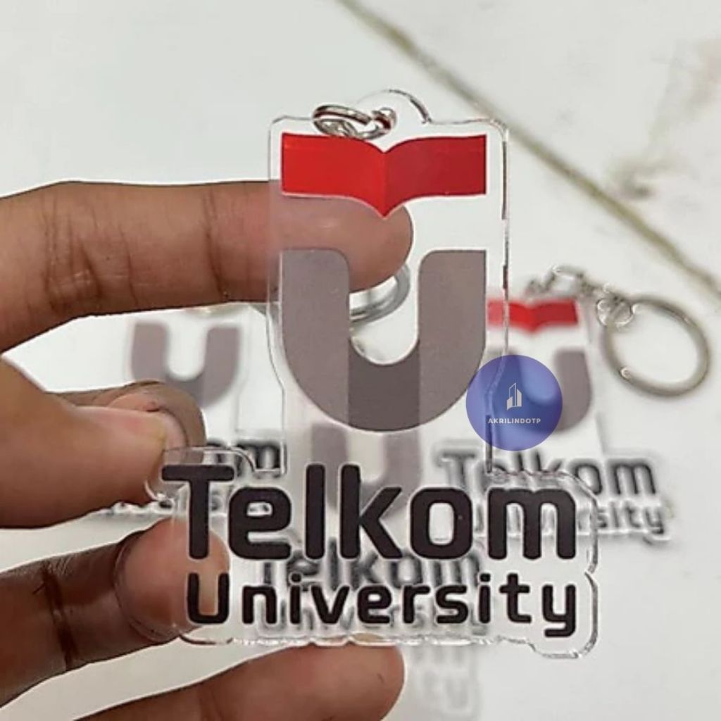Gantungan Kunci TELKOM - Ganci University Telkom Akrilik