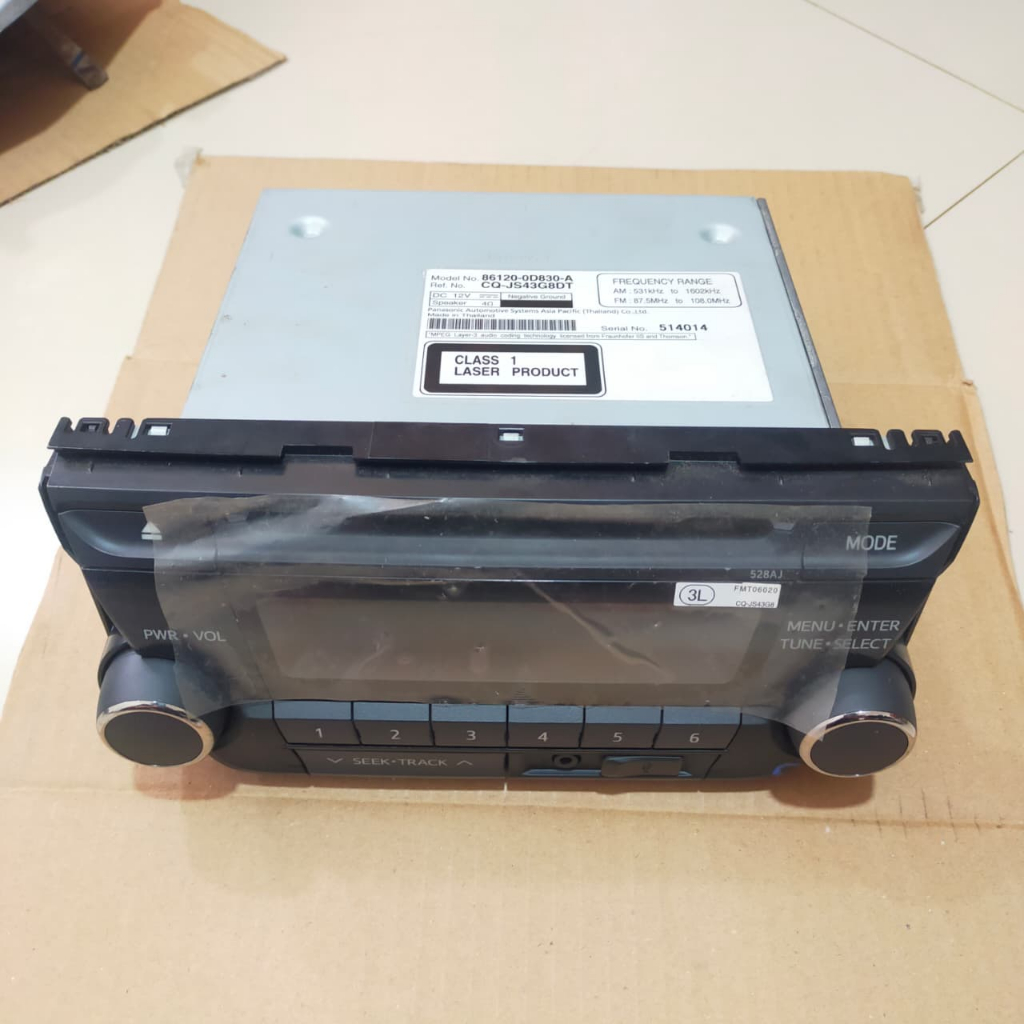 HEAD UNIT TOYOTA VIOS GEN 3 YARIS ALTIS 2015 ORIGINAL