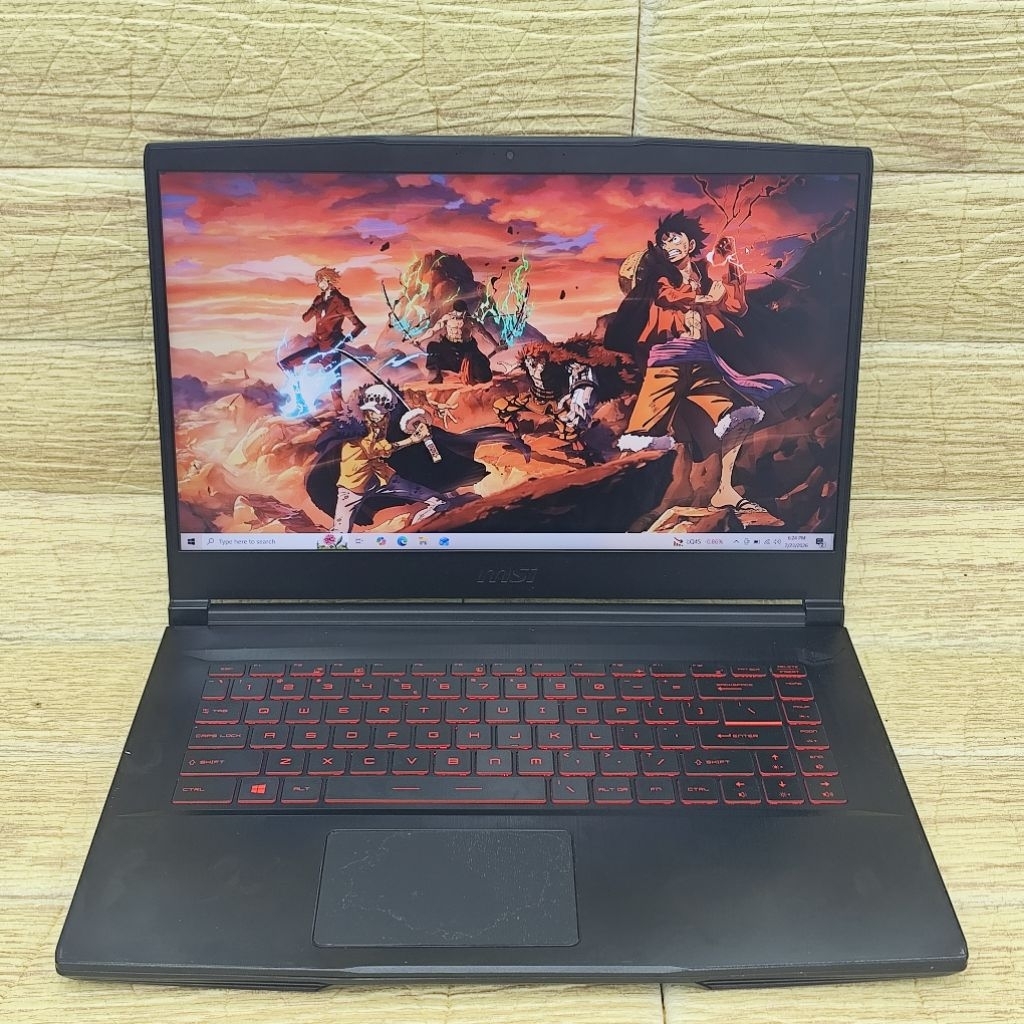 Laptop 2ND MSI GF63 Thin 10SCSR CORE I5-10200H RAM 8GB SSD 512GB  GTX 1650 TI