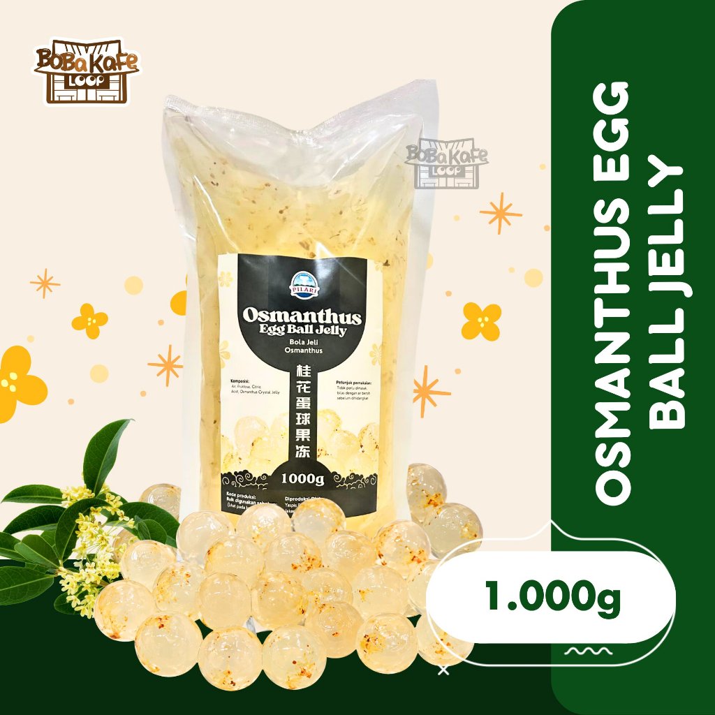 Pilari Osmanthus Egg Ball Jelly - Bola Jeli Osmanthus @1000gr