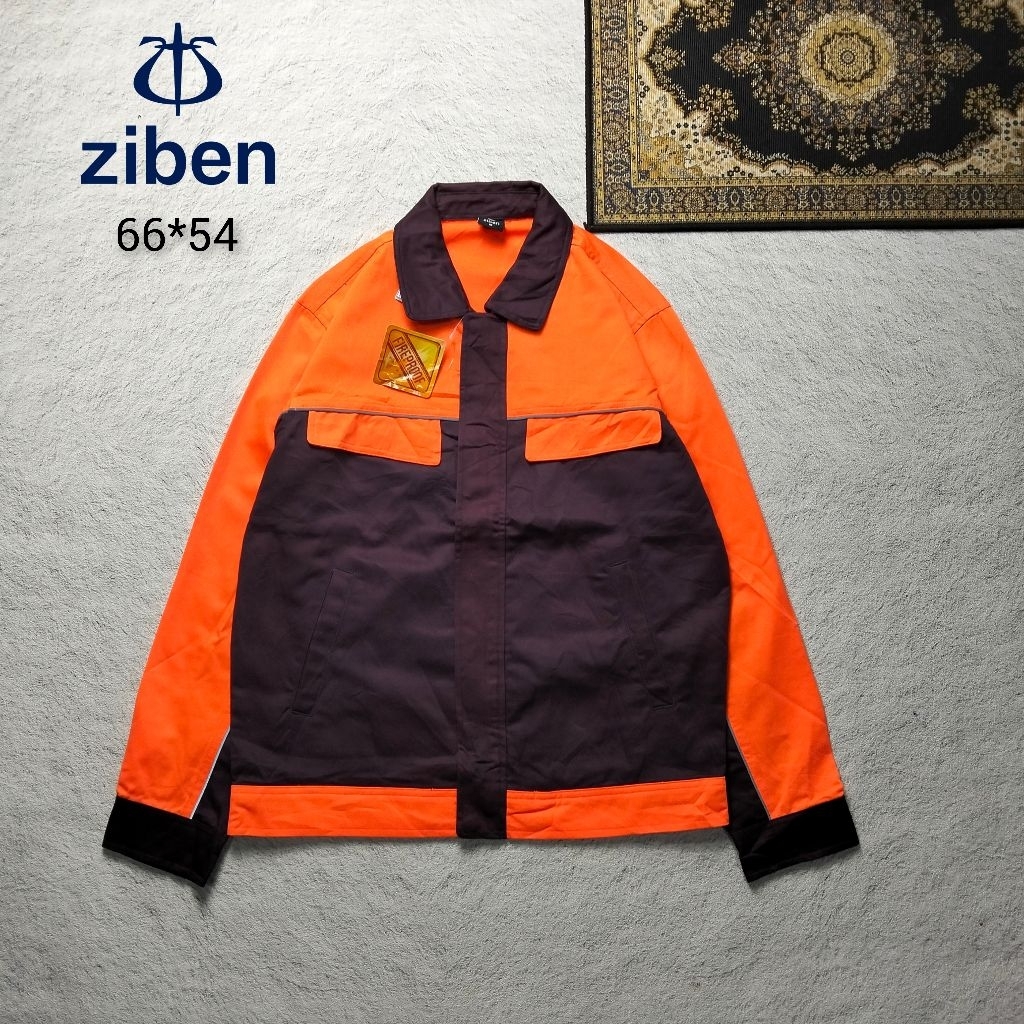 work jacket ziben fire proof original 100% size L (baru)