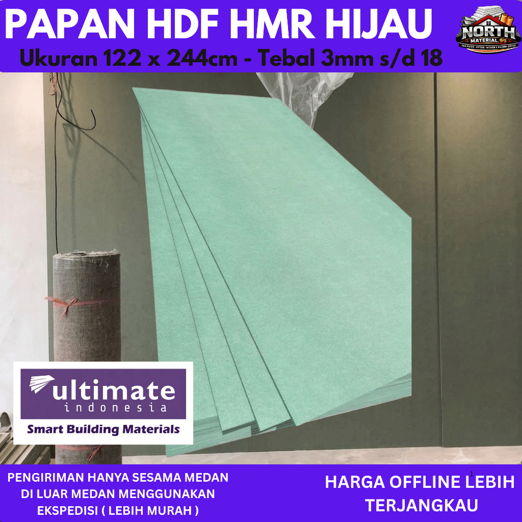 Papan HMR Board ULTIMATE - HDF Board Ultimate 122x244cm -  HMR Waterproof ULTIMATE