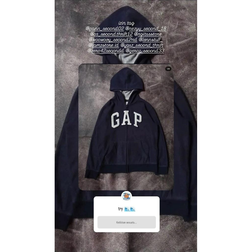Hoodie Zipper gap
