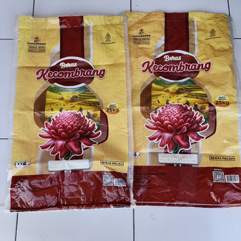 Karung bekas beras 25kg