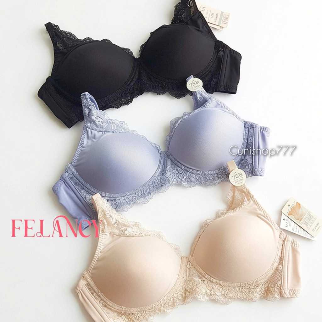 FELANCY BRA LACE TANPA KAWAT 34B 36B BH RENDA WIRELESS NON WIRE 1306