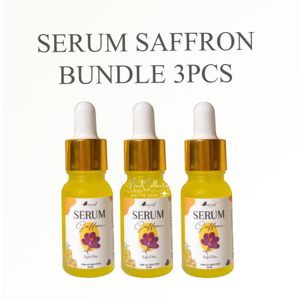 BUNDLE (3PCS) SERUM SAFFRON | EKSTRAK BUNGA ORI | BPOM