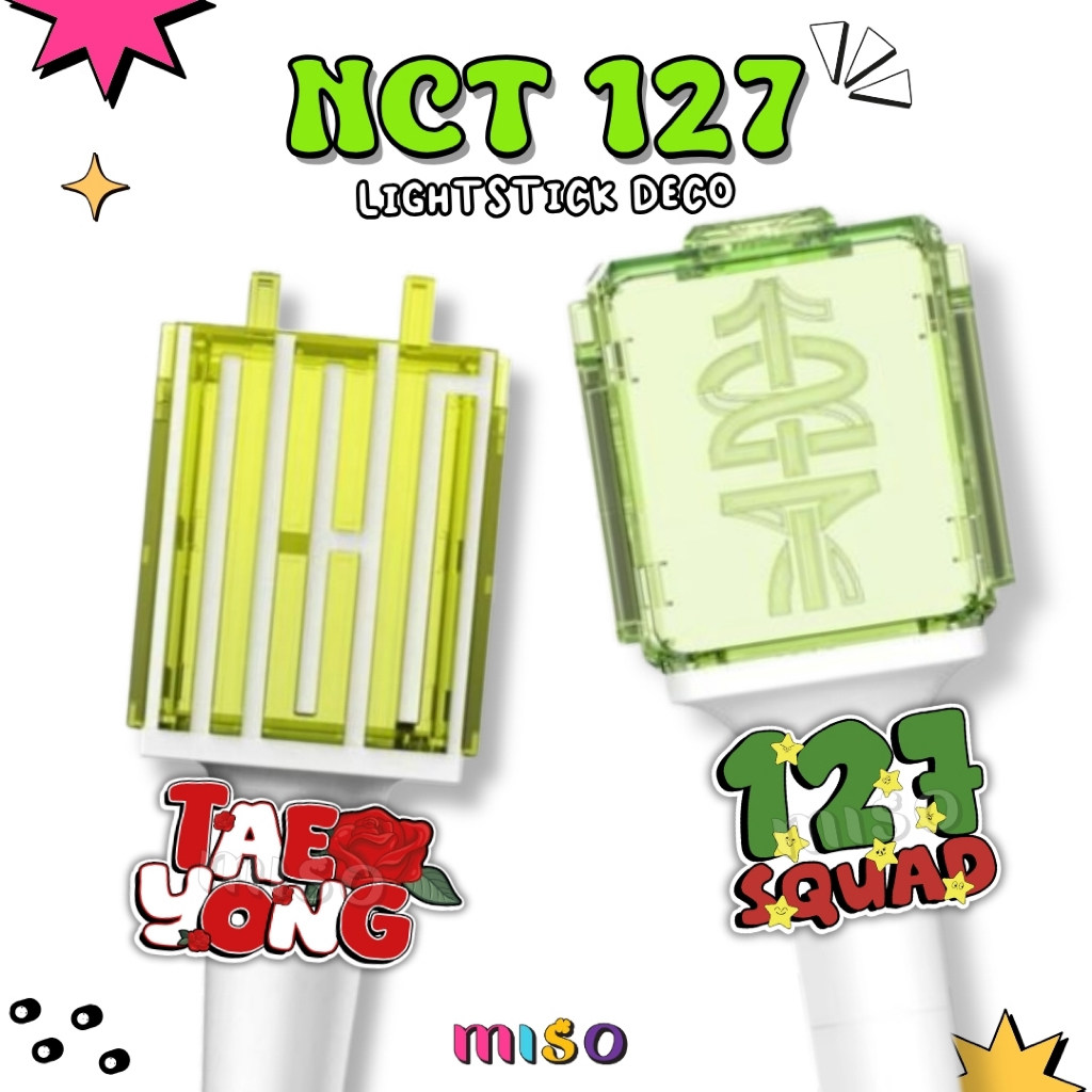 NCT 127 LIGHTSTICK Deco / Name tag aklirik lightstick NCT 127 / NCT 127 Lightstick NEOBONG DECO LIGH