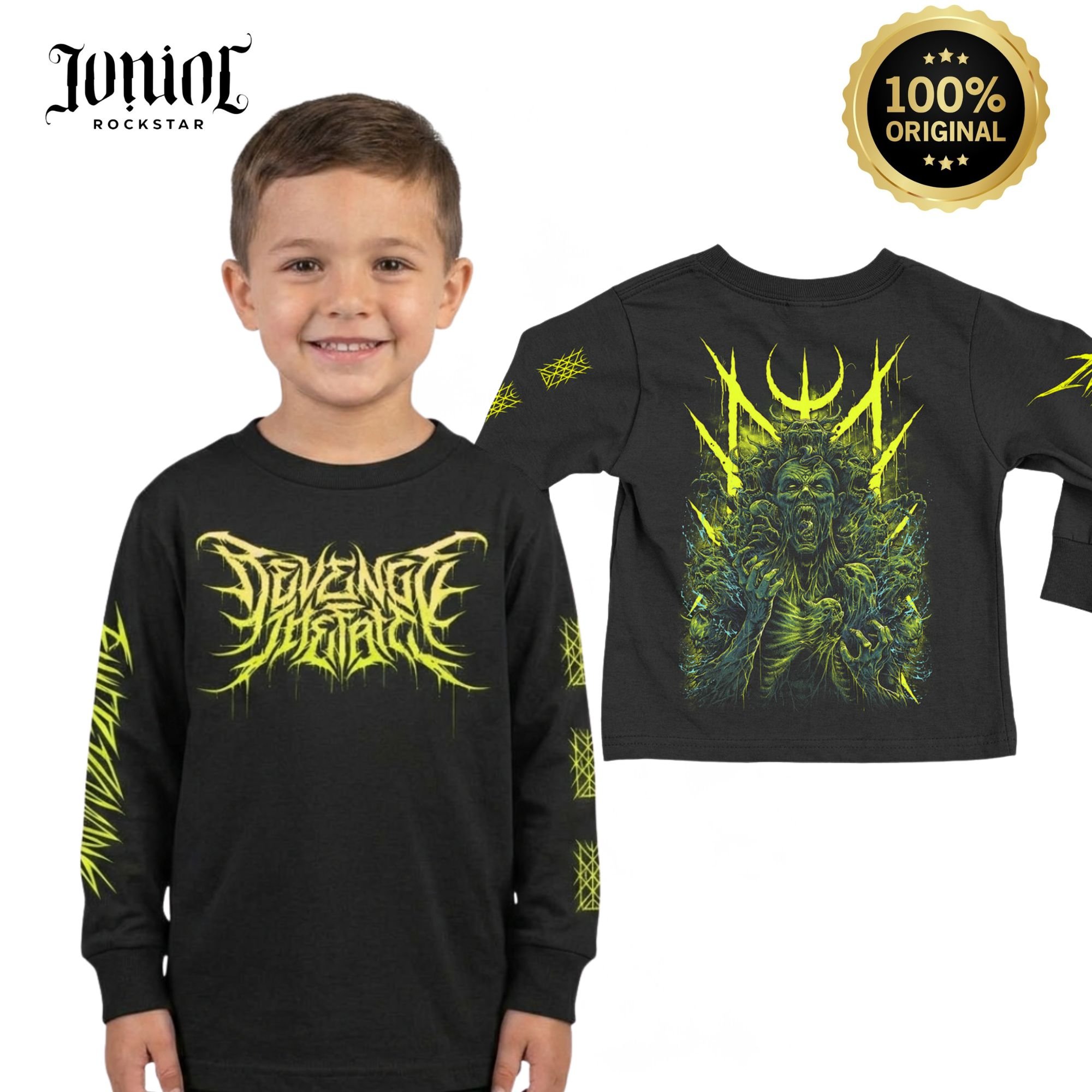 JUNIORROCKSTAR Kaos Anak Official Merchandise Band Revenge The Fate - RTF - Inner Demon Long Sleeve