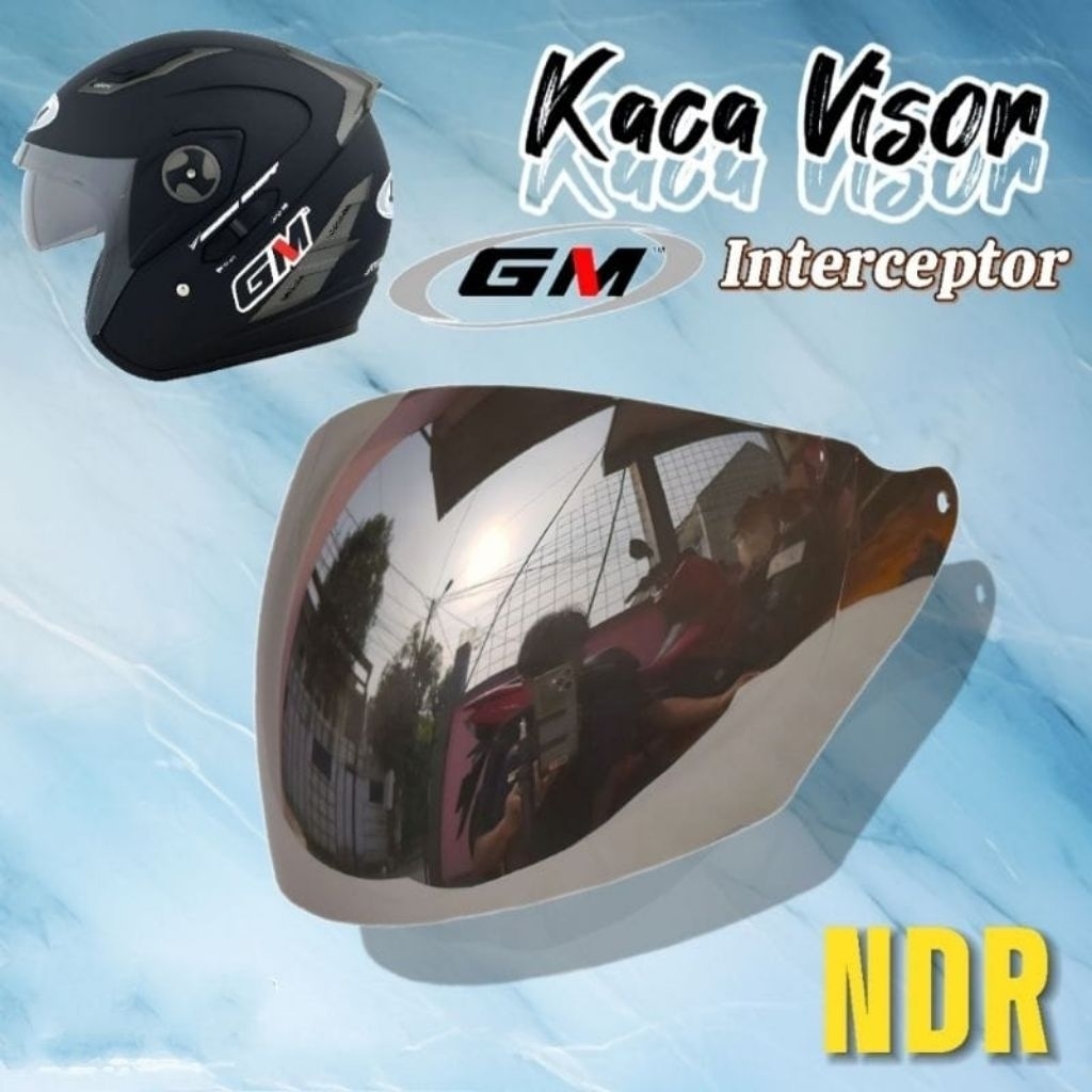 Kaca Visor Helm GM Interceptor Kaca Helm GM Interceptor PNP GM Fighter