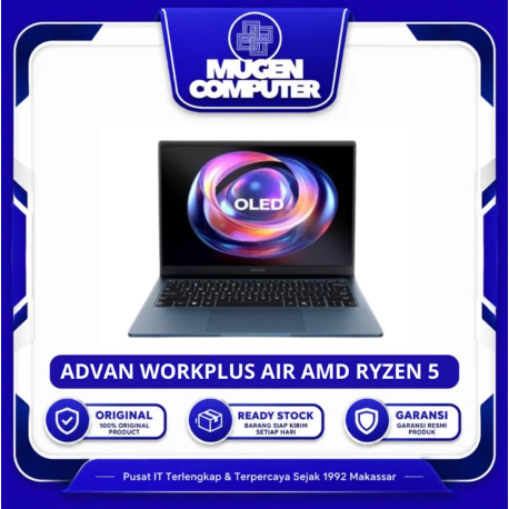 Advan Workplus Air AMD Ryzen 5 7535HS ram 16GB ssd 512GB 14" FHD+ OLED Windows 11